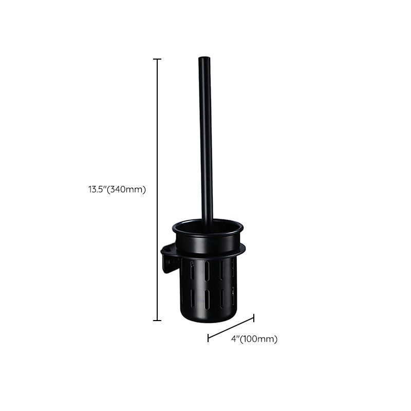 Frendorf | Zeitgemäßes Badezimmerzubehör-Set Schwarze Oberfläche Bademantelhaken/Handtuchring Bar