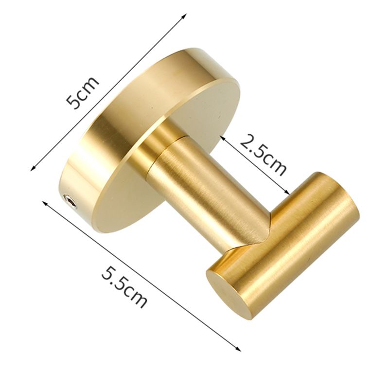 Frendorf | Modernes Badezimmerzubehör-Set Metall Kleiderhaken in poliertem Chrom/Gold