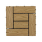 Frendorf | 30 cm x 30 cm Quadrat PVC Terrasse Fliesen Schnappinstallation Außenbodenfliesen