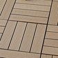 Frendorf | 12" X 12" 4-Slat Quadrat Deck-/Patio Bodenfliesen Schnapp-Installation Bodenbrettfliesen