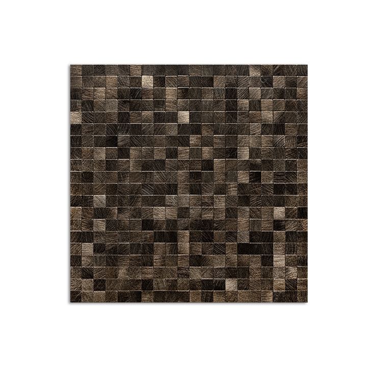 Frendorf | Mosaikfliesen Tapete Quadratische Form Abzieh- und Kleben Mosaikfliesen mit Metalloptik