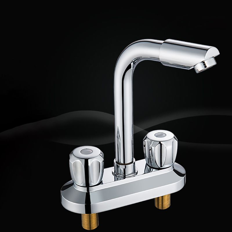 Frendorf | Moderner Stil Badezimmer Wasserhahn Doppelgriff Wasserhahn Schwenkauslauf Wasserhahn