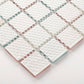 Frendorf | 12" x 12" Peel & Stick Glas Quadrat Gitter Mosaik Peel and Stick Fliese 10-Pack