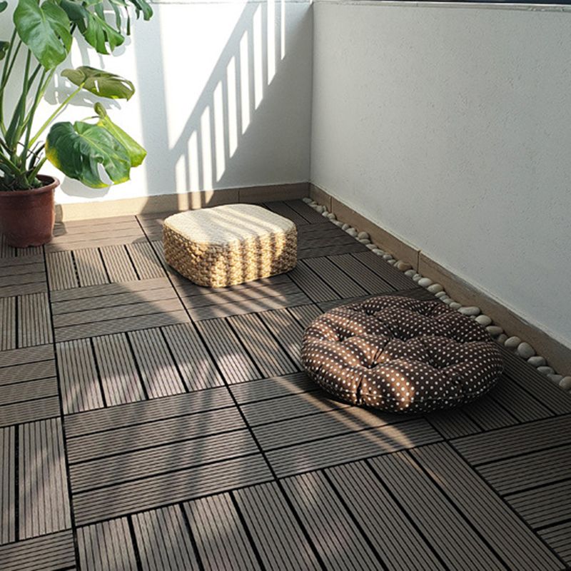 Frendorf | 12" X 12" 4-Slat Quadrat Deck-/Patio Bodenfliesen Schnapp-Installation Bodenbrettfliesen