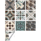 Frendorf | Quadratische Peel & Stick Mosaikfliesen PVC Mosaikfliesen Tapete mit wasserdicht