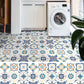 Frendorf | Modern Vinyl Plank Flooring Porcelain Tile Look Selbstklebendes PVC-Bodenbelag
