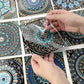 Frendorf | PVC Peel & Stick Mosaikfliese Quadrat Mosaikfliesen Tapete mit wasserdicht