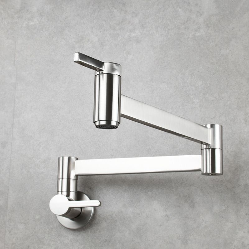 Frendorf | 1-Handgriff gebürstetes Nickel weit verbreiteter Wasserhahn 1 Loch wandmontierter Badezimmer Wasserhahn mit Messing