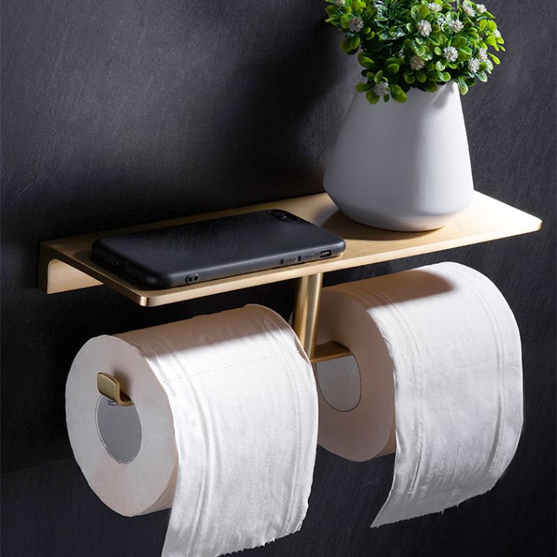 Frendorf | Gebürstetes Messing Badezimmer Hardware Set Retro Golden Badezimmer Zubehör Set