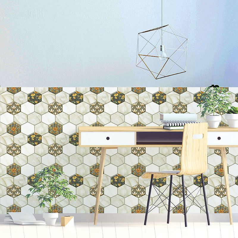 Frendorf | Peel and Stick Fliesen Hexagonale Kunststoff Wasserdichte Peel & Stick Fliese für Dusche 2-Pack