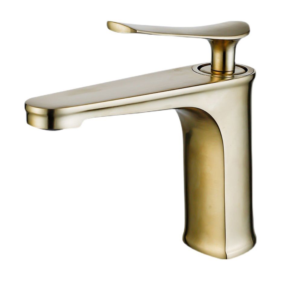 Frendorf | 1 Griff Vollkupfer Badezimmer Waschbecken Wasserhahn Nordic Modern Vanity Wasserhahn mit Abfluss