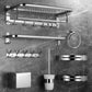 Frendorf | Modernes Badezimmer-Zubehörset Silber Badezimmerzubehör Hardware-Set