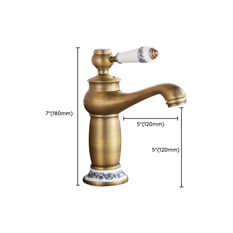 Frendorf | Landhaus Breiter Wasserhahn Waschbeckenarmatur mit Hebelgriff