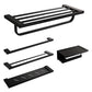 Frendorf | Traditionelles Badezimmerzubehör Hardware-Set in schwarzem Metall