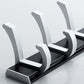 Frendorf | Modernes Badezimmer Zubehör Set Silber/Schwarz Badezimmer Accessoire Kit