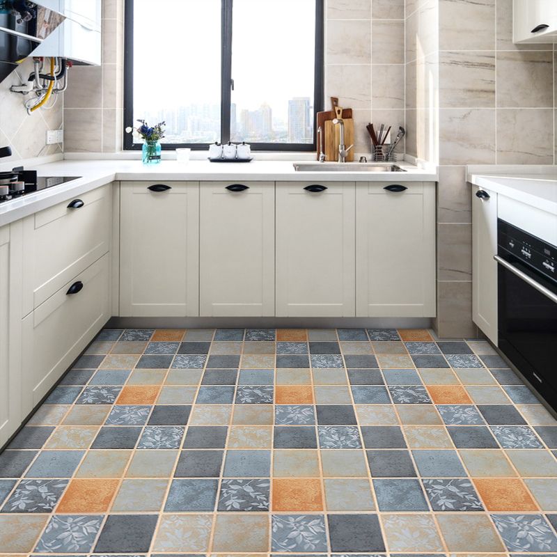 Frendorf | Modernes Vinylplankenboden Selbstklebendes Gittermuster PVC-Boden