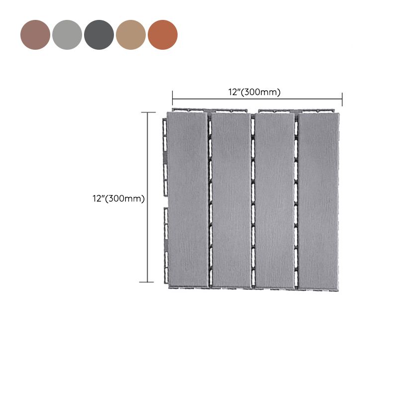 Frendorf | 30 cm X 30 cm 4-Slat Quadrat Deck/Patiobodenfliesen Schnapppassung Installation Bodenfliesen