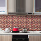 Frendorf | Peel and Stick Mosaikfliese Wasserfeste quadratische Peel and Stick Fliese für die Küche 20-Pack