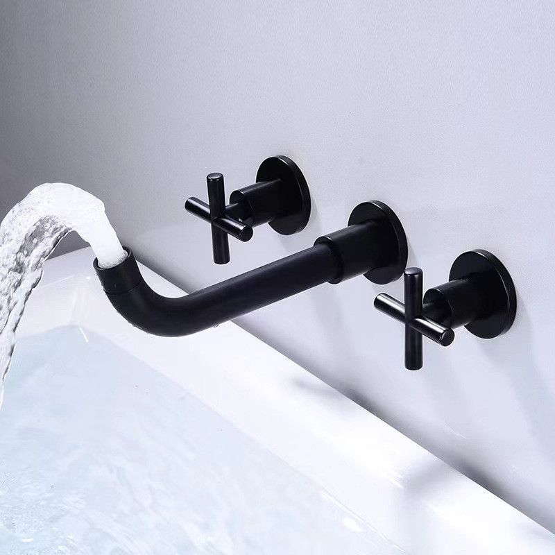 Frendorf | Moderner 1- oder 2-Hand Badezimmer Waschbecken Wasserhahn Rund Wandmontierter Badezimmer Wasserhahn.