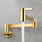 Frendorf | 1-Handgriff gebürstetes Nickel weit verbreiteter Wasserhahn 1 Loch wandmontierter Badezimmer Wasserhahn mit Messing