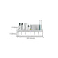 Frendorf | 2-teiliges modernes Badezimmer-Accessoire-Set Weiß rechteckiges Badregal