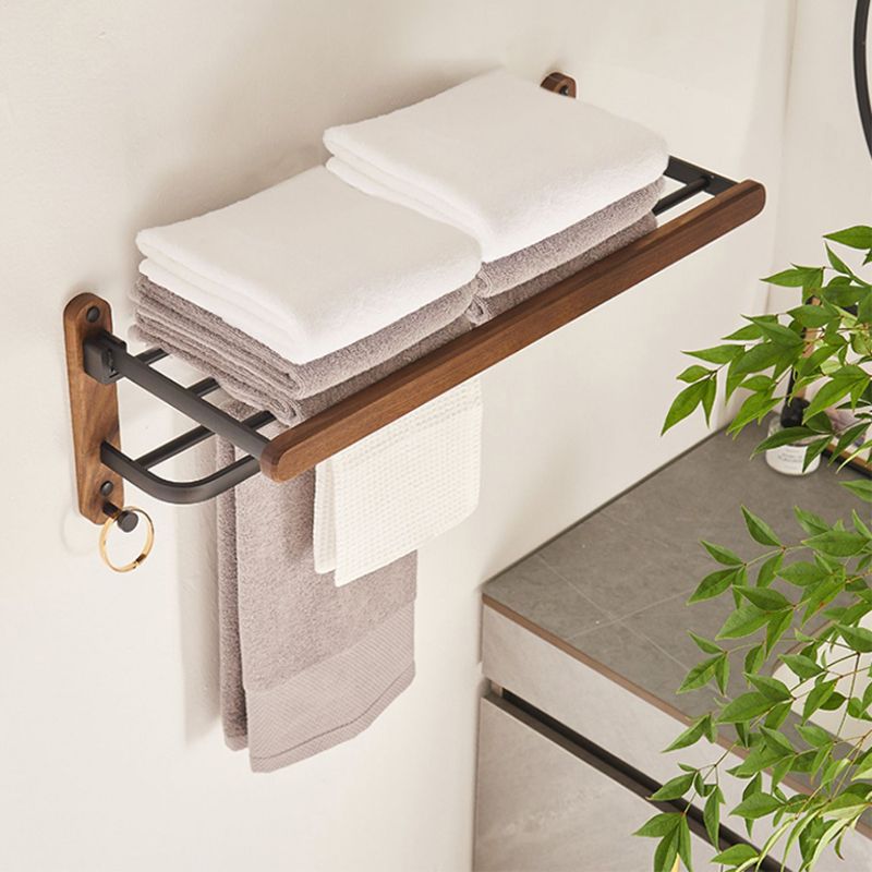 Frendorf | Modernes Badezimmerzubehör-Set Aluminium & Holz Badbeschläge Set