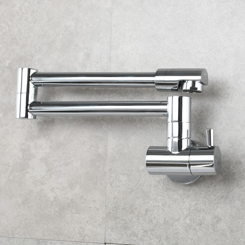 Frendorf | Moderner Pull-down Wasserhahn Einhand Wandmontierter Topf-Füller Niedrigprofil 1-Halter Füller