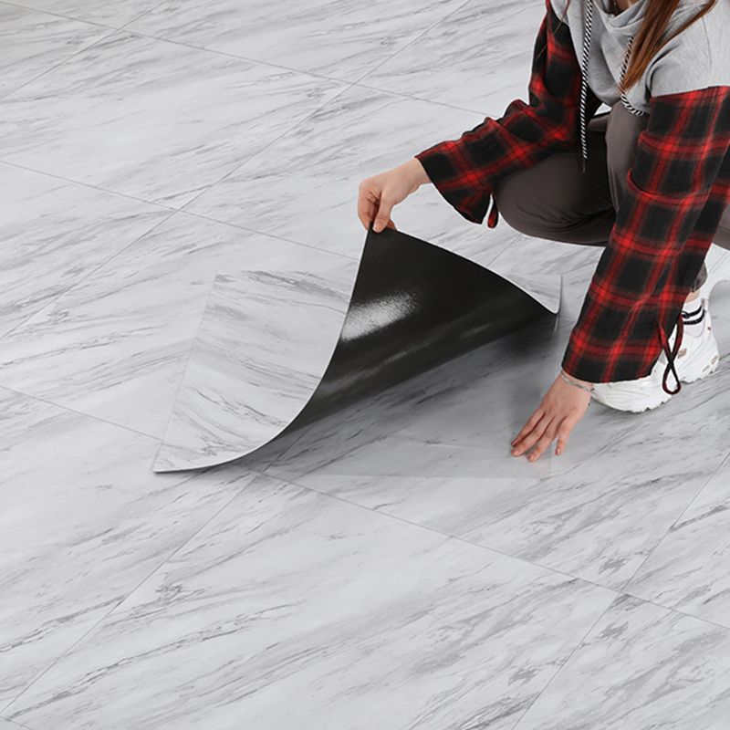 Frendorf | Peel and Stick PVC Bodenbelag Glatter Marmorlook Brandschutz Vinylboden