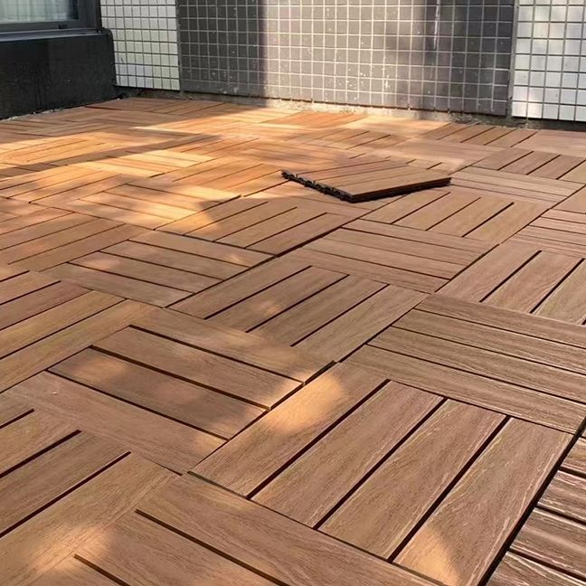 Frendorf | Deck Planke Loose Lay Holzfußbodenfliesen Garten Außenfußboden