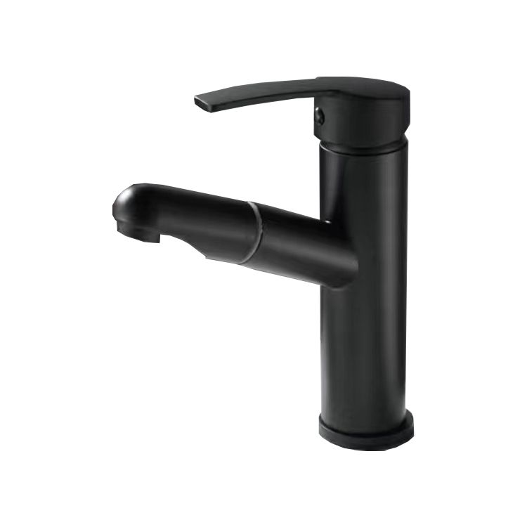 Frendorf | Ausziehbarer einfacher Badezimmer-Waschtischarmatur 1 Loch Einhebelarmatur