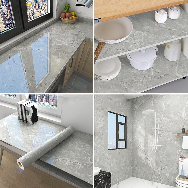 Frendorf | Modern Peel & Stick Feldfliese PVC Rechteckige Tapete für Boden und Wand