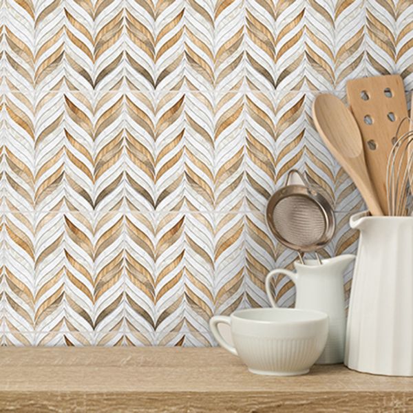 Frendorf | Zeitgenössische Mosaikfliese Peel and Stick Fliese Küchenrückwand Peel and Stick Wandfliese