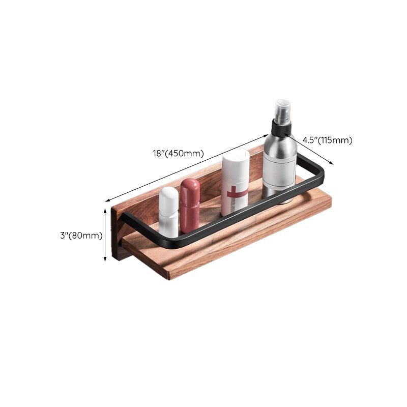 Frendorf | Holz- & Aluminium Badezimmerset Braun Badezimmerzubehörset