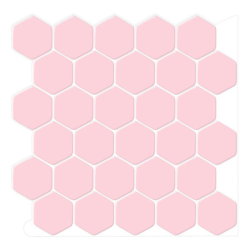 Frendorf | Selbstklebende Fliesen Einfarbig Hexagonal Kratzfest Selbstklebende Fliesen