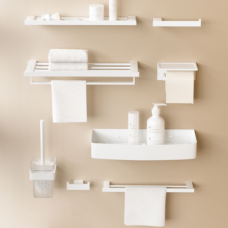 Frendorf | Modernes Weißes Badezimmerzubehörset Edelstahl Bad Hardware Set