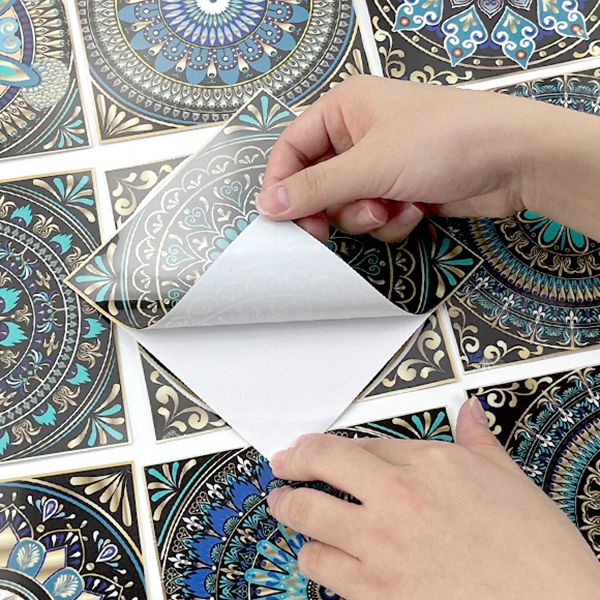 Frendorf | PVC Peel & Stick Mosaikfliese Quadrat Mosaikfliesen Tapete mit wasserdicht