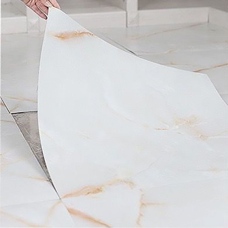 Frendorf | Home Indoor Vinylboden Peel and Stick Marmor-Druck Quadrat PVC-Bodenbelag