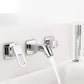 Frendorf | Wandmontierter Wasserhahn Messinghebelgriff Badezimmer Wasserhahn Handbrause
