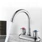 Frendorf | 2-Griff Messing Badezimmerarmatur Modern Hochbogen Zentralkran