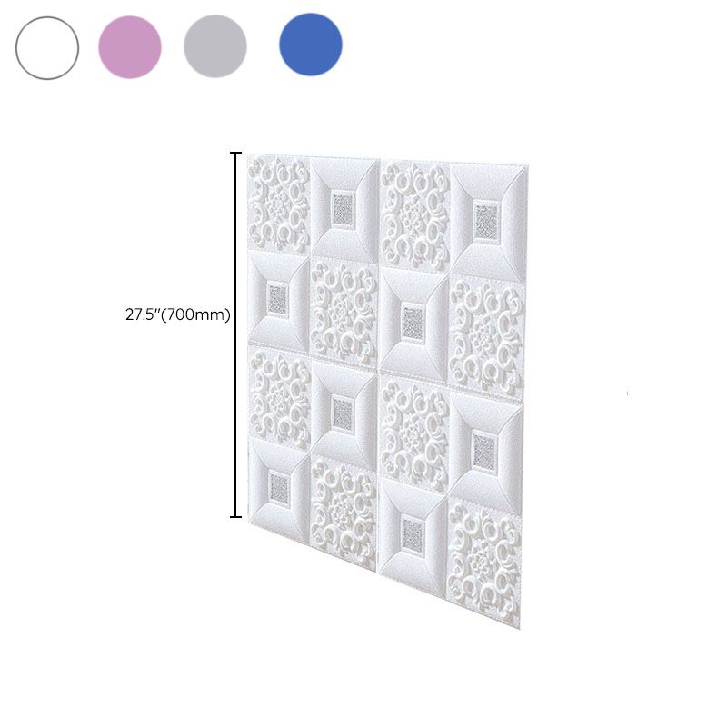 Frendorf | Modernes Zinn-Rückwandverkleidung Glatte Wand Decke XPE Baumwolle Set von 1