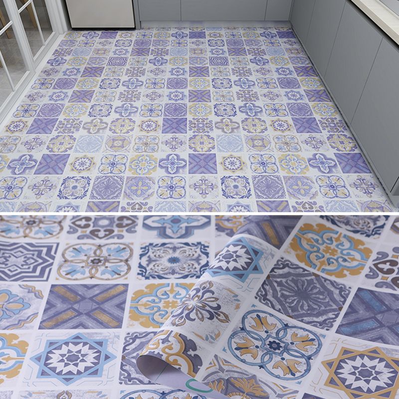 Frendorf | Modern Vinylbodenplanken zum Abziehen und Aufkleben Geometrisch bedruckter PVC-Bodenbelag