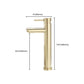 Frendorf | Deck Mounted Roman Tub Faucet Low Arc Tub Faucet Set in Gold