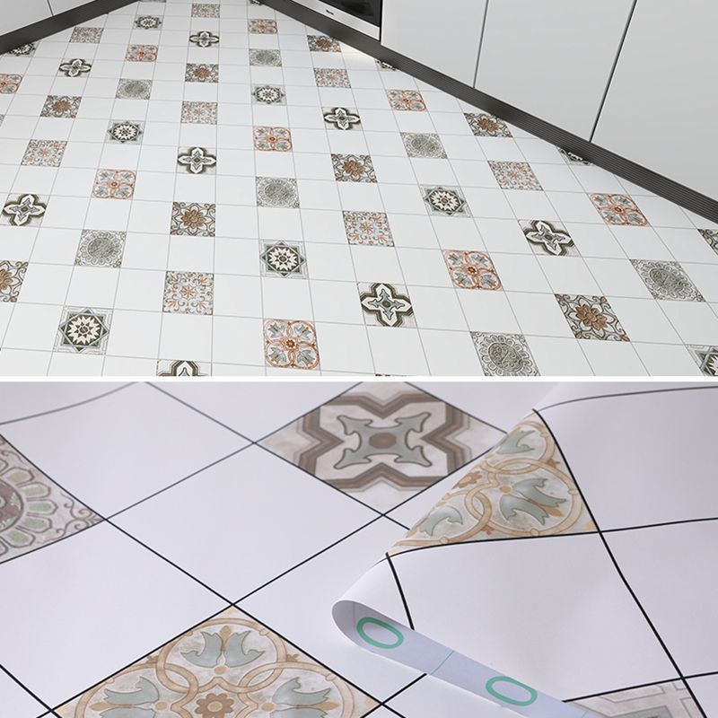 Frendorf | Modern Vinylbodenplanken zum Abziehen und Aufkleben Geometrisch bedruckter PVC-Bodenbelag