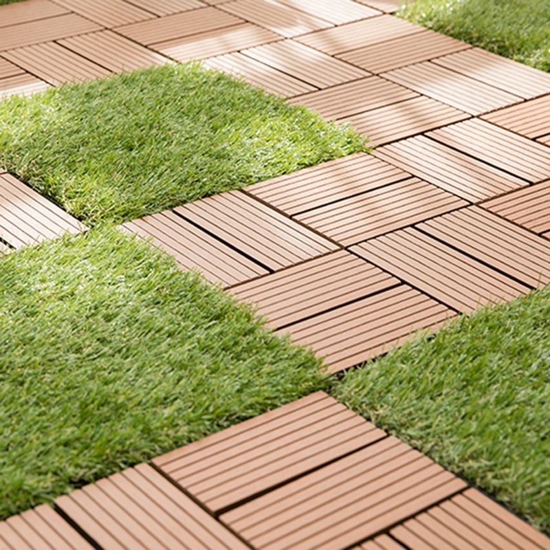 Frendorf | Verbund-Dielen Fliesen Gestreiftes Muster Quadratisch Deck Fußboden Außenpatio