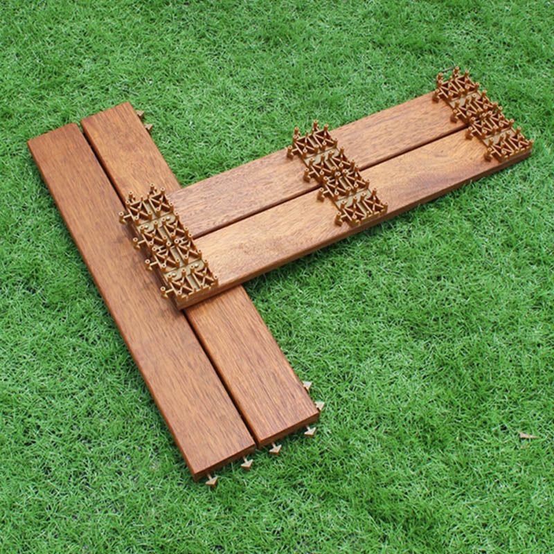 Frendorf | Basis Holzfliesen Set Verbundstoff Verlegbare Terrassenfliesen