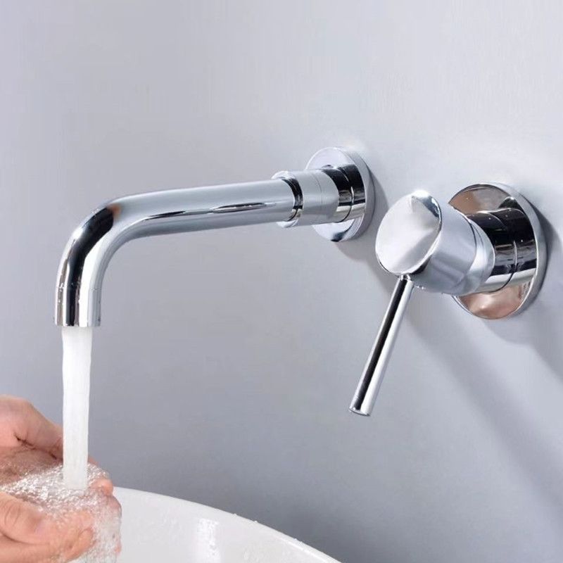 Frendorf | Moderner 1- oder 2-Hand Badezimmer Waschbecken Wasserhahn Rund Wandmontierter Badezimmer Wasserhahn.
