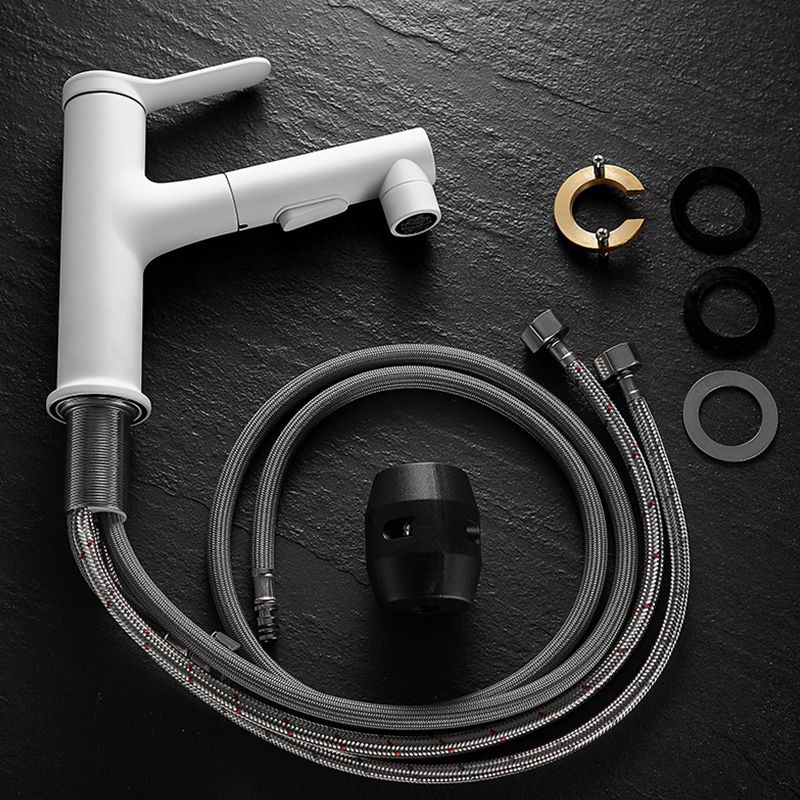 Frendorf | Ausziehbare Waschtischarmatur Einhebel-Badezimmerarmatur 1-Loch-Waschtischarmatur