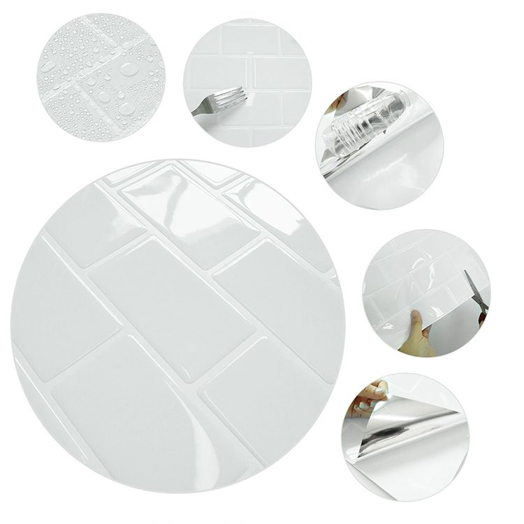 Frendorf | Kunststoff Peel & Stick U-Bahn Fliese Quadrat Peel and Stick Rückwand Fliese