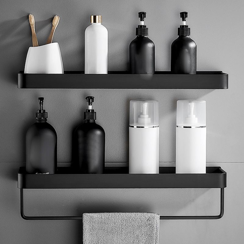Frendorf | Matt Schwarz Badezimmer Set Modern 1/2 - Stück Rostfreies Badregal