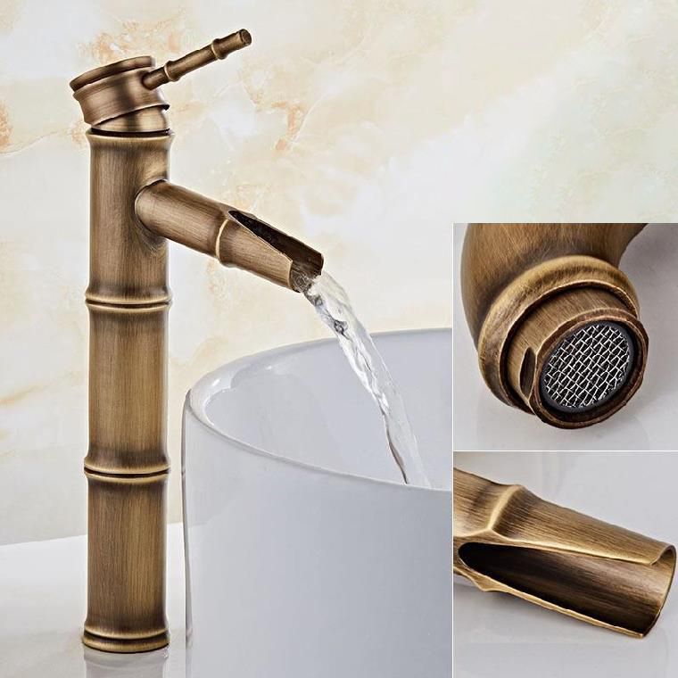 Frendorf | Messing Land Becken Wasserhahn Einloch Waschbecken Wasserhahn für Badezimmer